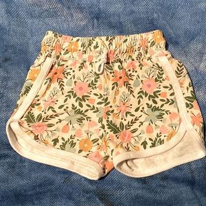 Little & Lively floral track shorts, 6-12m